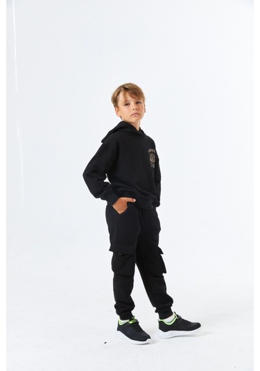 Serbend (Sge-1360) Serbend Kıds Kargo Cepli Erkek Çocuk Okul Eşofman Altı