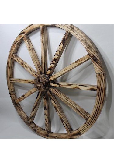 Otantik Ahşap At Arabası Tekeri 100 Cm. Diğer