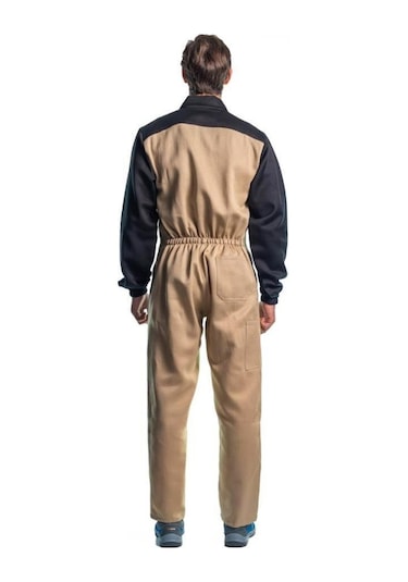Şensel, Iş Tulumu-Eko.-, Bej-Siyah -55E813- Iş Elbisesi-Üniforma