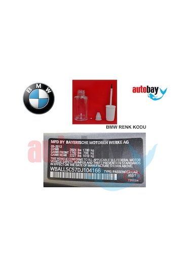 Fırçalı Rötuş Boyası  (Her Marka Araç Için ) Özel Üretim 30 ML