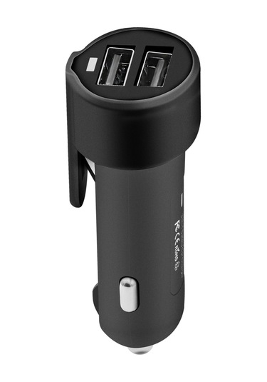 Konesam C5191 Siyah 3.1a Çift Usb Araç Şarj Cihazı - 12-24v Girişli Abs Ve Aluminyum Materyal