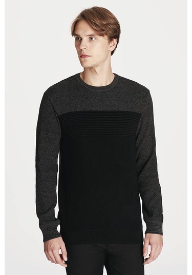 Mavi Erkek Kazak 070377-900 Siyah Siyah