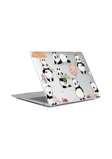 Macbook Pro 16" A2485 Panda Desenli Koruyucu Laptop Kılıfı Panda