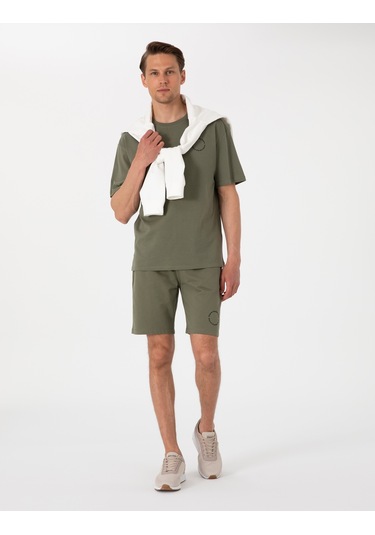 Pierre Cardin Erkek Haki Şort Örme 50310107-vr027 Haki