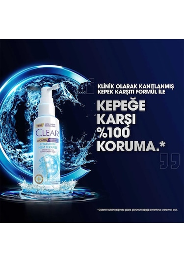 Clear Women Hyaluron Nem Terapisi Saç Serumu 90 ML