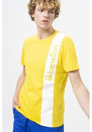 Benetton T-shırt Ekru