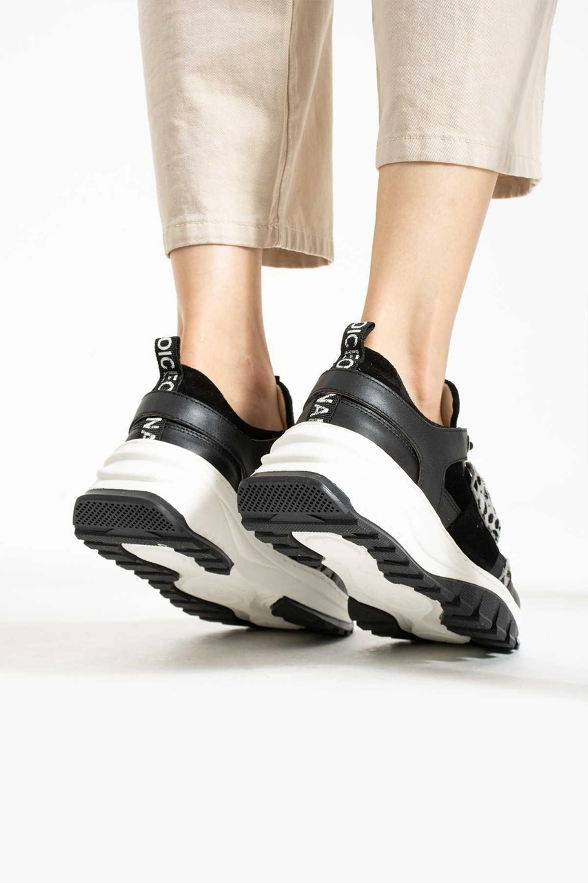 Bestello Bağcıklı Termo Taban Sneaker 331-22630-30 Kadın Ayakkabı Siyah