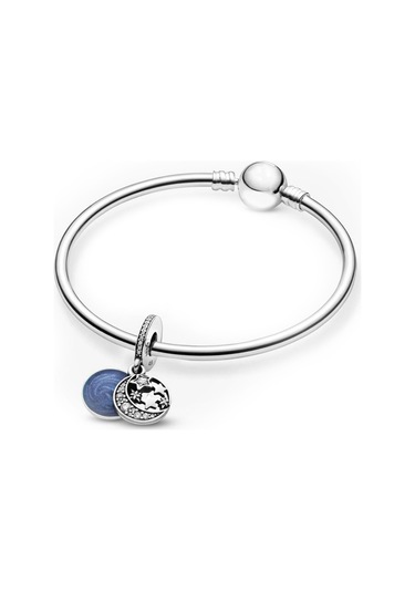 Nur Silver Ay Yıldız Sallantılı Gümüş Charm Nur-bl10040