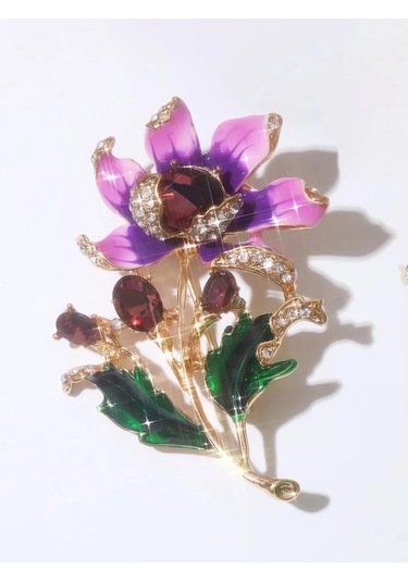 Queen Fair Broş Çiçek Çamura Yakın 168933435 Siyah