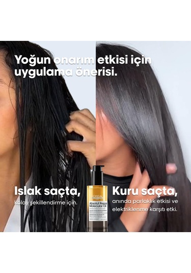 Absolut Repair Molecular Çift Fazlı Profesyonel Bakım Yağı 90 Ml