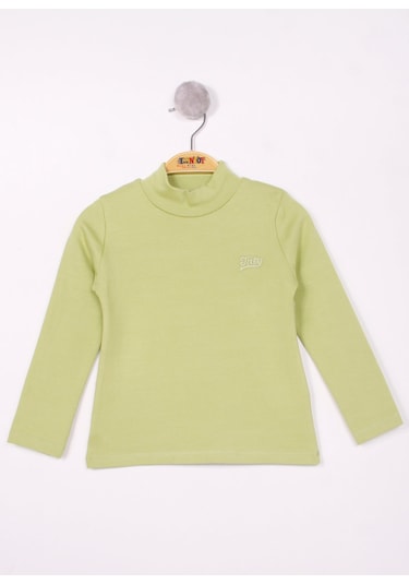 Toontoy Kız Çocuk Tnty Nakışlı Sweatshirt Yeşil