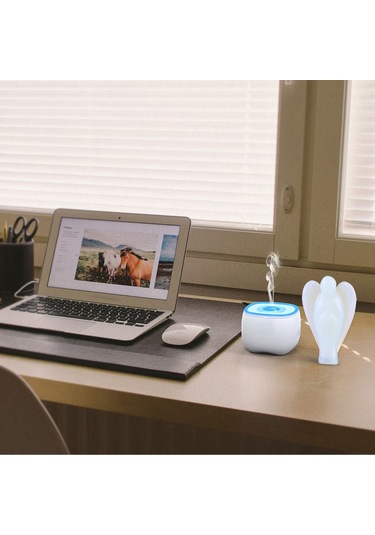 Vkemall 3.8 Cm Saf Opal Melek Heykeli - Enerji Dengeleme, Stres Azaltma Ve Ev Dekorasyonu