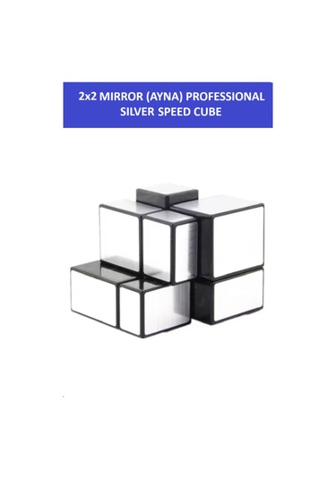 2x2 Sılver Mırror Ayna Küp -zeka Küpü - Profesyonel Speed Cube - Sabır Küpü -