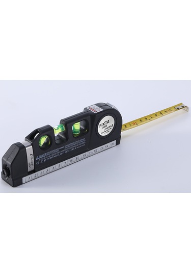 Xindoker 3 Çizgi Lazer Seviye Aleti: Dikey-yatay-kesişme Lazer, Esnek Kalınlaşmış Metre, Keskin Ölçek, Düşmeye Dayanıklı Abs Kasa, Ergonomik Tutuş