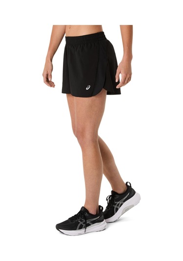 Asics Asıcs Core Splıt Short Kadın Black/pure Silver Şort 2012d182-001 Black/pure Silver