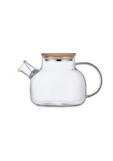 Bambu Kapaklı Cam Demlik 1000ml