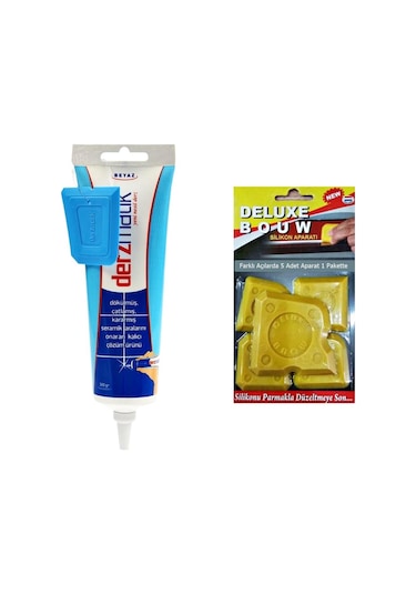 Derzmatik Hazır Derz Dolgu Beyaz + Silikon Derz Çekme Aparatı