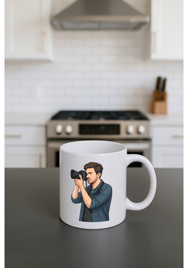 Meslek Baskılı Kupa Erkek Fotoğrafçı