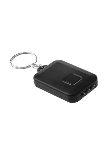 Ulzyvf Solar-ed Siyah Led Feneri El Anahtarlık 2x / Fx Siyah