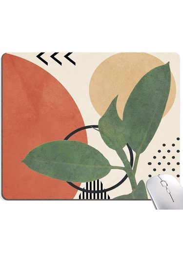 Modern Soyut Mouse Pad Kare Su Geçirmez Kaymaz Kauçuk Tabanlı Mouse Pad Ofis Dizüstü Bilgisayarı İçin, 9,5 X7,9'x0,1' İnç