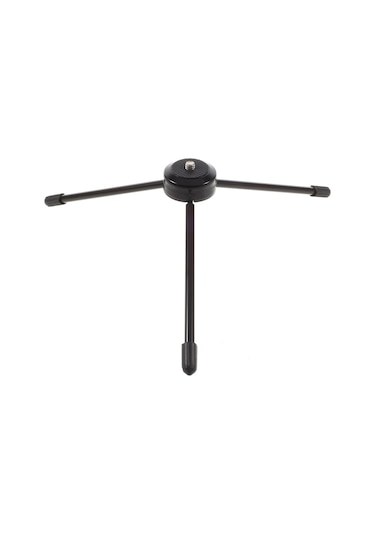 Butu Çok Fonksiyonlu Mini Metal Tripod + İphone İpad Samsung Akıllı Telefon Tabletleri İçin Çift Kelepçe