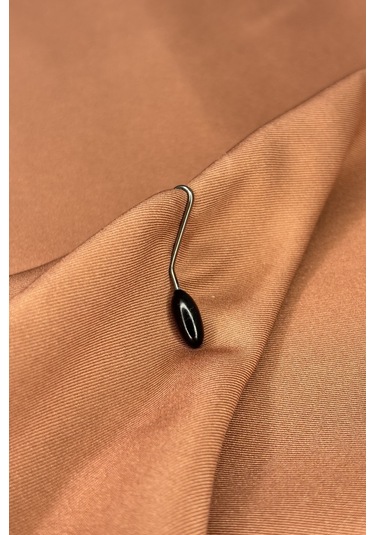 Eşarp Şal Klipsi Siyah 12 Adet Arpa Model Klips - Kadın Tesettür Aksesuar İğne Siyah