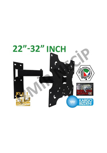 Beko 22 32 İnç Led Lcd Tv Uyumlu Hareketli Askı Aparatı Döküm