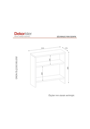 Dekorister Silvanus Koltuk Yan Sehpası Beyaz