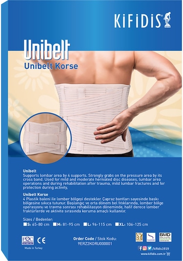 Kifidis Hafif Unibelt Korse Beyaz