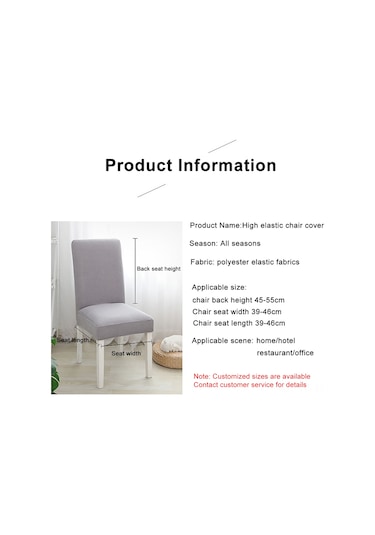 Vkemall Elastik Polar Yemek Odası Sandalye Kılıfı, Kalın, Tüm Mevsimler, Ev/otel/restoran/uygunluk İçin, Toz Koruyucu,西湖蓝 Açık Mavi