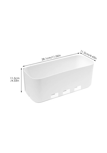 Sürgülü Dolap Rafı Plastik Sürgülü Çekmeceler Saklama Sepeti Çekmece Banyo Mutfak Lavabo Altı 28,1 11,5 11,3 Cm Diğer