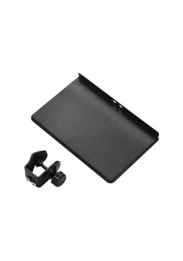 Fortunelane Metal Mikrofon Stantı, Sabitleme Klembi, Ses Kartı/aletler Taşıma, Siyah, 20x13cm