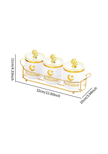 Suntek Şeker Kavanozları Düğün Dekoru Ile Mutfak Tatili Beyaz