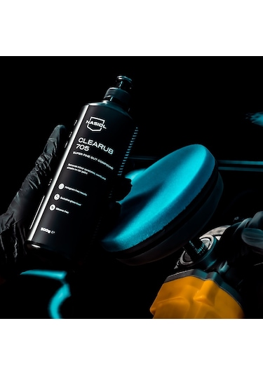 Nasiol Özel Hava Kanallı Polisaj Süngeri/Pedi Hare Giderici 150mm Mavi Araç Pasta Cila Pedi