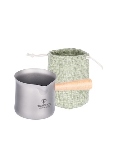 Tomshoo Titanyum Çay Kupa Çay Süzgeçli Açık Kamp Titanyum Y28369 Gümüş