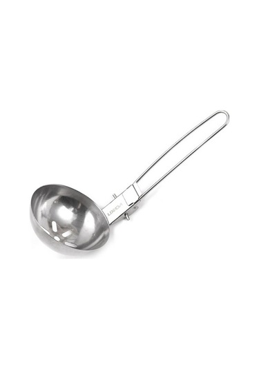 Pazly Uzun Takım Süzgeçli Servis Saplı Renkli Paslanmaz Kepçe Katlanabilir Kaşık Kamp Çatal Bıçak Seti Lx Çok Renkli