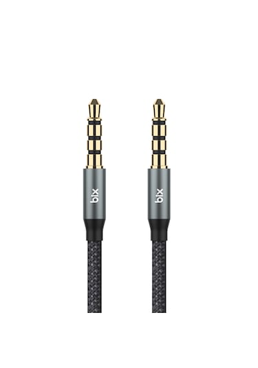 Bix BXAU3C Hi-fi 3.5 Mm Jack Örgülü Aux Ses Kablosu 2 M