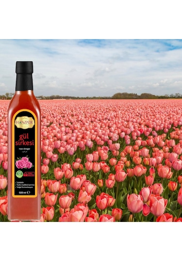Hanzade Bitkisel Gül Sirkesi 3 x 500 ML