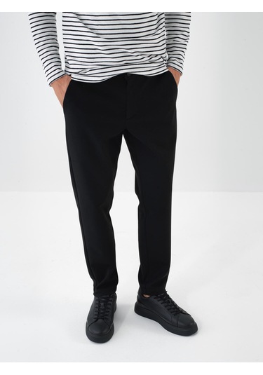 Siyah Pamuk Dokulu Slim Fit Jogger Pantolon 380180 Siyah Siyah Pamuk Dokulu Slim Fit Jogger Pantolon 380180 Siyah