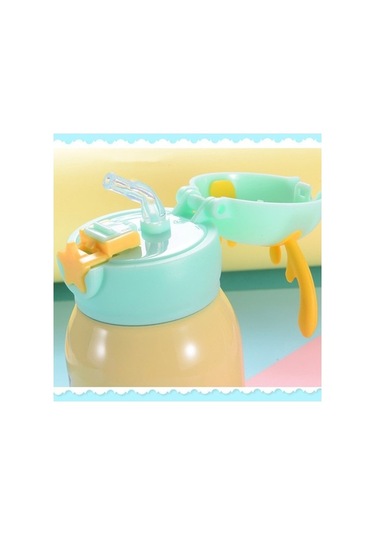 Yingfu 500 Ml Paslanmaz Çelik Taşınabilir Yalıtımlı Çocuk Suluk Mataralar Yeşil Yeşil