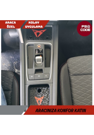 Toprakshop Cupra Formentor Bardaklık Ve Şarj Bölmesi Kapağı Prizma Görünümlü