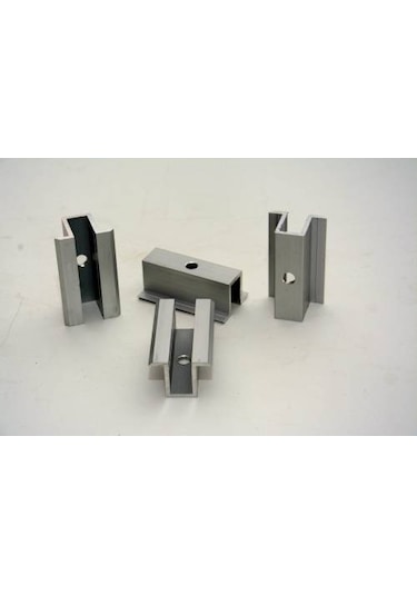 4 Adet Güneş Panel Tutucu Orta Kelepçe Aparatı Alüminyum