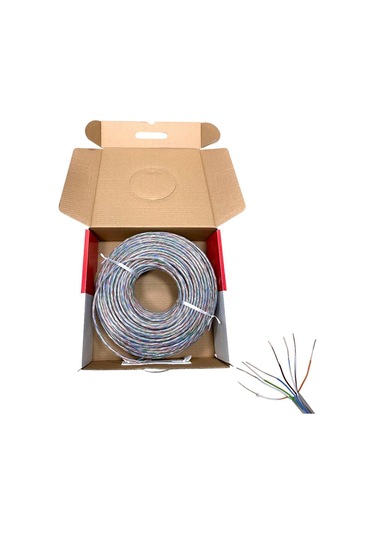 Onli 23awg Utp Cat6 Network Kablosu Şeffaf 100mt Yerli Üretim