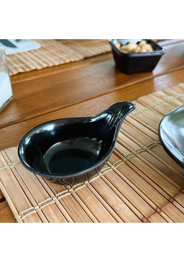 Alezy 520 Göreme Melamin Termostar Kaşık Sosluk 10 Cm Siyah