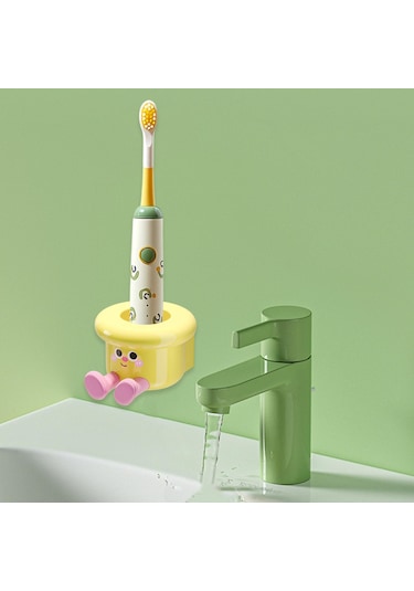 Homyl Diş Fırçası Tutucu Duvara Monte Banyo Düzenleyici Otel Sarı