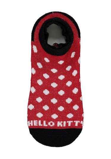 Hello Kitty Kız Çocuk 2'li Babet Çorap 2-12 Yaş Kımızı Kımızı
