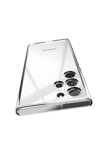 Logis Samsung Galaxy Uyumlu S21 Fe Kamera Korumalı Şeffaf Silikon Kılıf