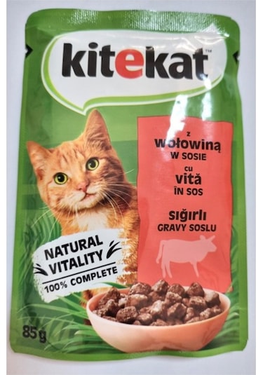 Kitekat Pouch Sığır Etli Yetişkin Kedi Maması 28 x 85 G