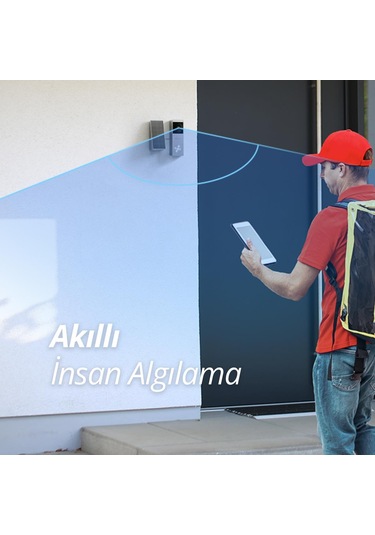 Ezvız Hp3 Pro 2k Görüntülü Kapı Zili+ Güneş Paneli