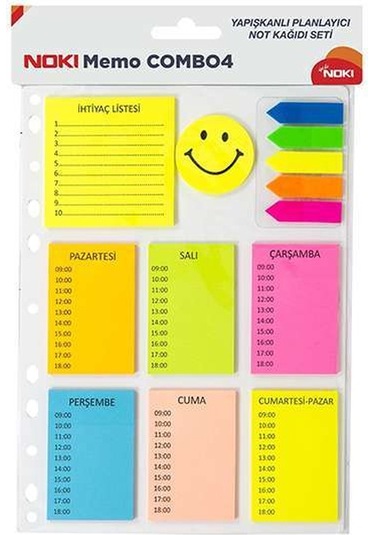 Noki Yapışkanlı Not Kağıdı Seti 4